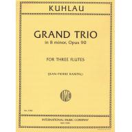 Kuhlau Grand Trio in B Minor Op. 90 for Three Flutes