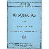 Handel Ten Sonatas Volume II for Flute and Piano
