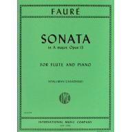 Faure Sonata in A Major Op. 13 for Flute and Piano