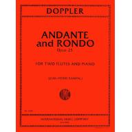 *Doppler Andante and Rondo in C Major Op. 25 for Two Flutes and Piano