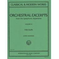 Orchestral Excerpts, Volume IX for Flute