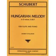 Schubert Hungarian Melody In D Minor, D.817 for Fl...