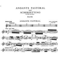 Taffanel Andante Pastoral and Scherzettino for Flute and Piano