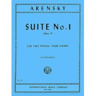 *Arensky Suite No. 1 Op. 15 for 2 Pianos, 4 Hands
