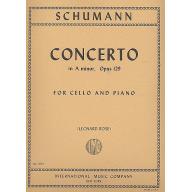 *Schumann Concerto in A Minor Op. 129 for Cello and Piano