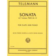 Telemann Sonata in F Minor TWV 41: f1 for Flute an...