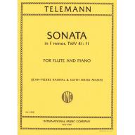 Telemann Sonata in F Minor TWV 41: f1 for Flute an...
