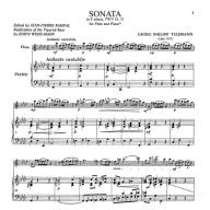 Telemann Sonata in F Minor TWV 41: f1 for Flute and Piano