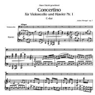 Klengel Concertino No. 1 in C Major Op. 7 for Cello and Piano