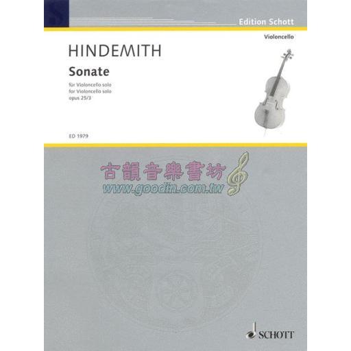 Hindemith, Sonata cello Op.25, No.3