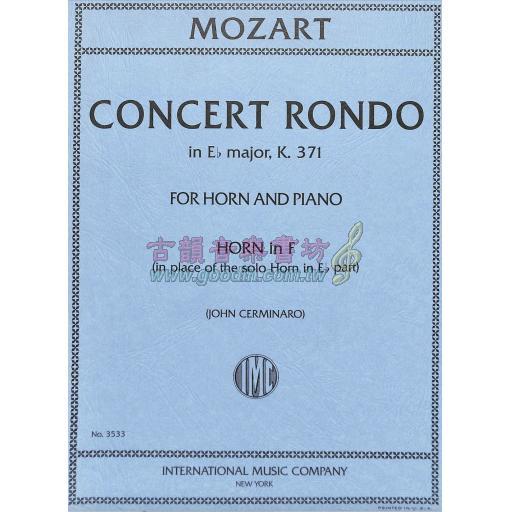 Mozart Concert Rondo for Horn in Eb major, KV 371