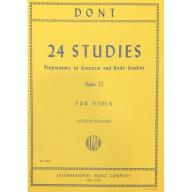 *Dont 24 Studies, Op. 37 for Viola