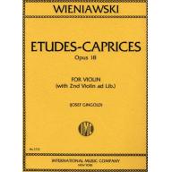 *Wieniawski, Six Etudes-Caprices, Op. 18