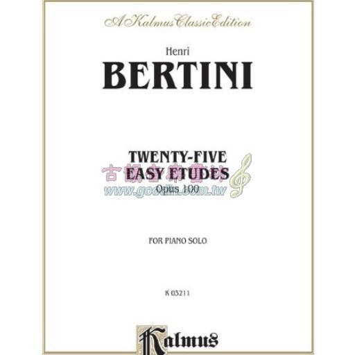 Bertini, 25 Easy Studies, Op. 100