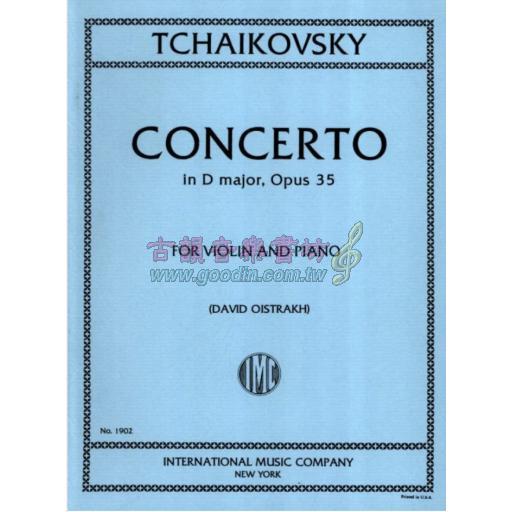 Tchaikovsky, Piotr Ilyich Concerto in D major, Opus 35 for Violin and Piano
