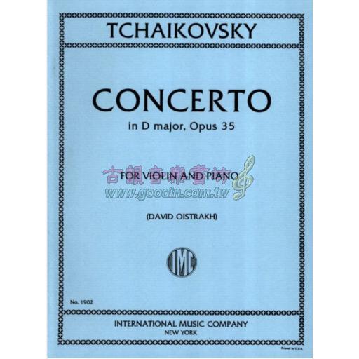 Tchaikovsky, Piotr Ilyich Concerto in D major, Opus 35 for Violin and Piano
