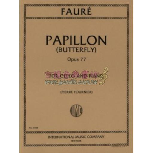 *Fauré, Papillon Op. 77 for Cello and Piano