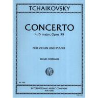 Tchaikovsky, Piotr Ilyich Concerto in D major, Opus 35 for Violin and Piano