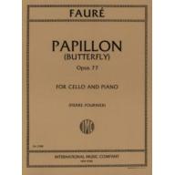 *Fauré, Papillon Op. 77 for Cello and Piano