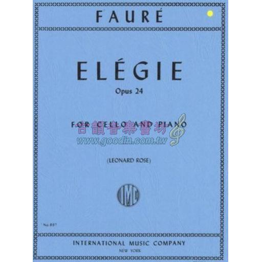 *Faure, Elegie Op.24 for Cello and Piano