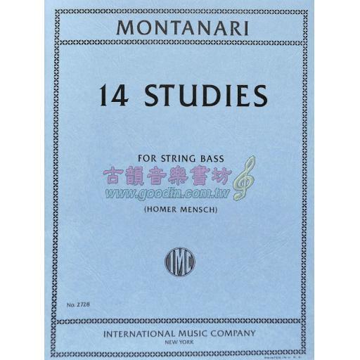 Montanari 14 Studies Double Bass 