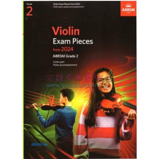 ABRSM 英國皇家 小提琴考試指定曲 Violin Exam Pieces 2024, Grade 2