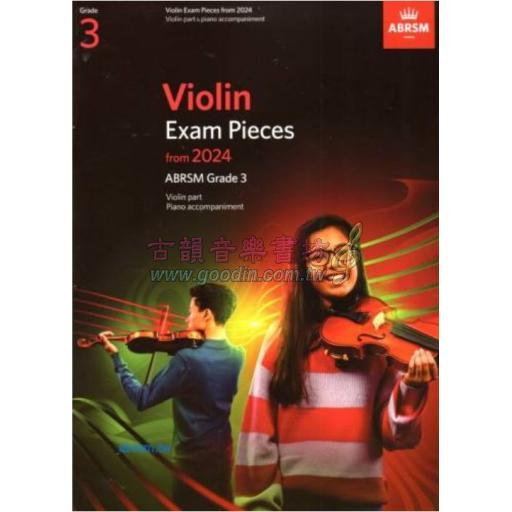 ABRSM 英國皇家 小提琴考試指定曲 Violin Exam Pieces 2024, Grade 3