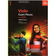 ABRSM 英國皇家 小提琴考試指定曲 Violin Exam Pieces 2024, Grade 1