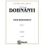 Dohnányi, 4 Rhapsodies Op.11 for Piano 