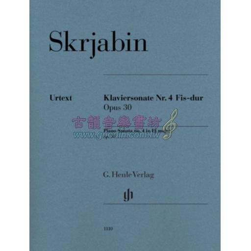 Scriabin, Piano Sonata no.4 F sharp major op.30