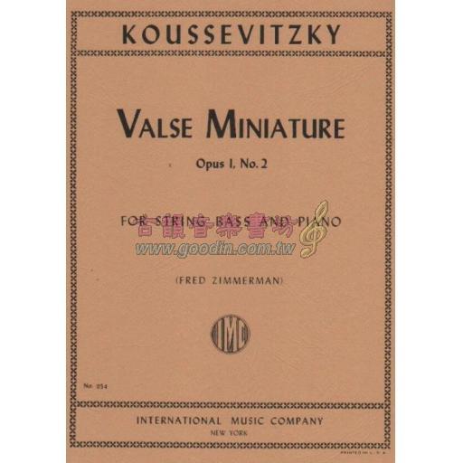 *Koussevitzky, Valse Miniature Op.1 No.2