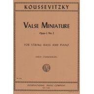 *Koussevitzky, Valse Miniature Op.1 No.2