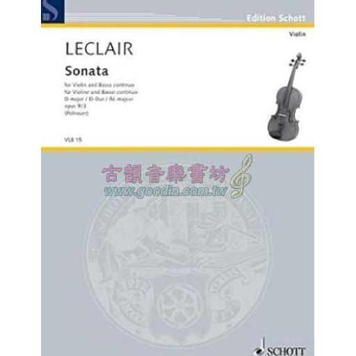 Leclair, Sonata D Major Op.9/3(Violin)