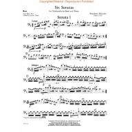 Marcello, 6 Sonatas for Cello or Double bass