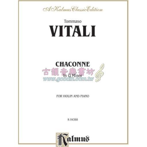 Vitali,Chaconne in G Minor for Violin <售缺>