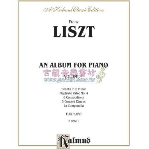 Liszt,An Album for Piano Volume 1