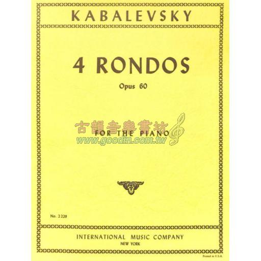 Kabalevsky, 4 Rondos Op.60 <售缺>