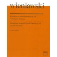 Wieniawski Variations on an Original Theme Op. 15 ...
