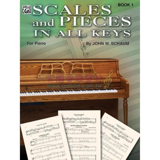 Scales and Pieces in All Keys, Book 1