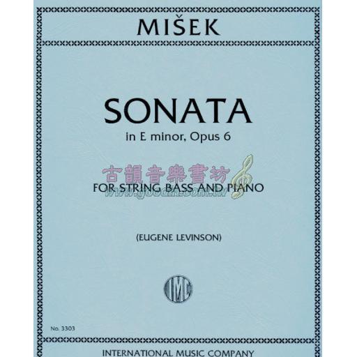 Misek, Sonata In E Minor Op.6