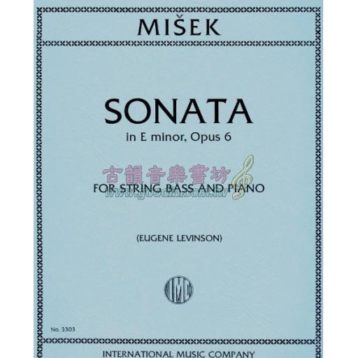 Misek, Sonata In E Minor Op.6