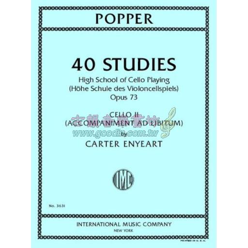 Popper,40 Studies: High School of Cello Playing,Opus73,Cello II Acc
