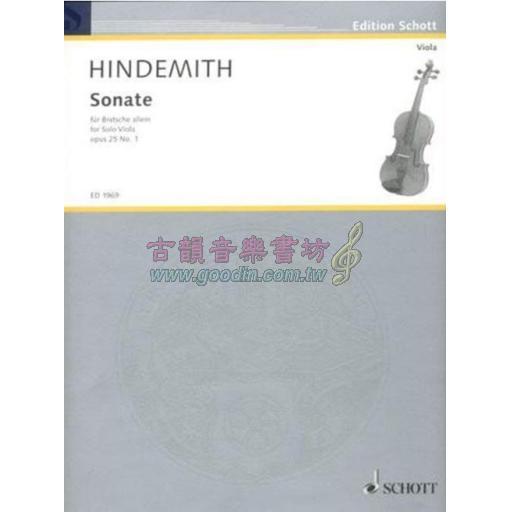 Hindemith,Viola Sonata OP.25 NO.1 for Viola