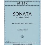 Misek, Sonata In E Minor Op.6