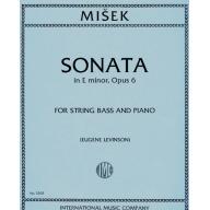 Misek, Sonata In E Minor Op.6