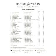 Bartók, Edition for Violin