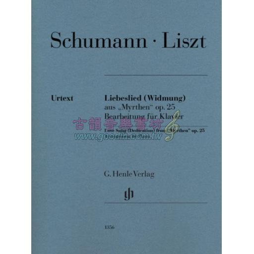 Schumann Liszt, Love Song (Dedication) from “Myrthen” op. 25 【Widmung】