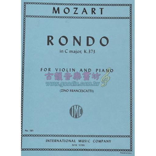 Mozart, Rondo in C major, K. 373