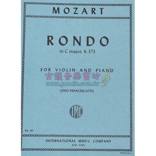 *Mozart, Rondo in C major, K. 373