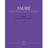 Fauré, Ballade  op. 19 for Piano